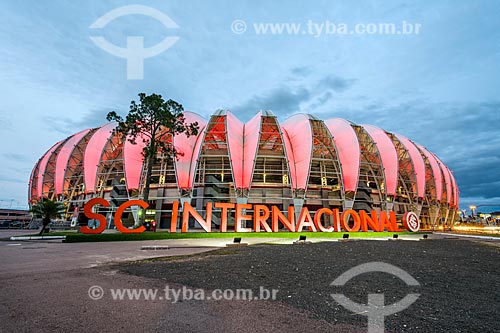  Jose Pinheiro Borda Stadium (1969) - also known as Beira-Rio - with special lighting - pink - due to the October Rosa Campaign  - Porto Alegre city - Rio Grande do Sul state (RS) - Brazil