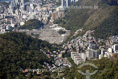  Aerial photo of the Sao Joao Batista Cemetery  - Rio de Janeiro city - Rio de Janeiro state (RJ) - Brazil