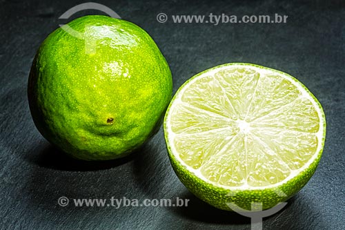  Detail of key limes (Citrus aurantiifolia)  - Brazil