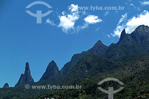  View of the Dedo de Nossa Senhora, Dedo de Deus, Cabeca de Peixe, Santo Antonio and Sao Joao peaks  - Teresopolis city - Rio de Janeiro state (RJ) - Brazil