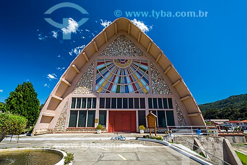 Facade of the Mother Church of Our Lady Mother of Men  - Urubici city - Santa Catarina state (SC) - Brazil
