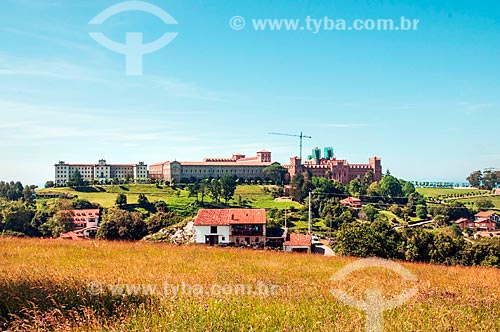  View of the Pontifical Catholic University - Comillas  - Comillas city - Cantabria province - Spain