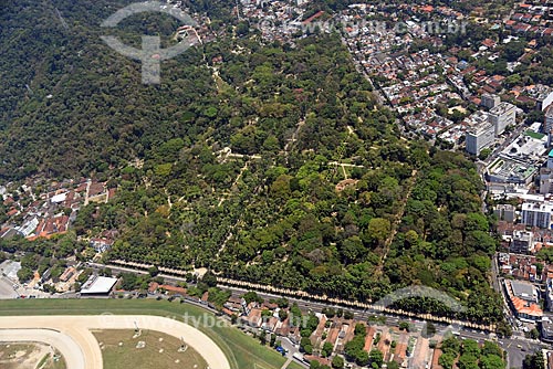  Aerial photo of the Botanical Garden of Rio de Janeiro  - Rio de Janeiro city - Rio de Janeiro state (RJ) - Brazil