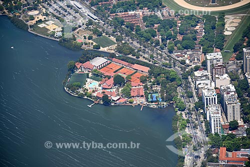  Aerial photo of the Piraque Naval Club (1940) - Rodrigo de Freitas Lagoon  - Rio de Janeiro city - Rio de Janeiro state (RJ) - Brazil