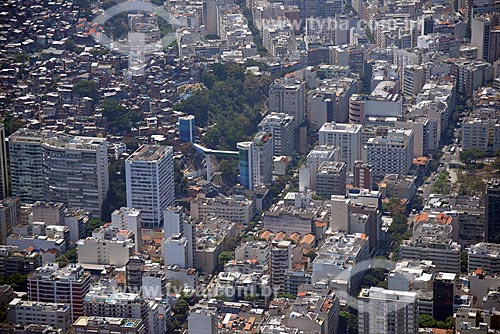  Aerial photo of the Rubem Braga Complex with the Cantagalo Hill  - Rio de Janeiro city - Rio de Janeiro state (RJ) - Brazil