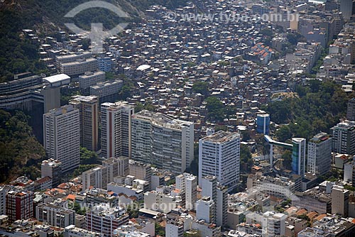  Aerial photo of the Rubem Braga Complex with the Cantagalo Hill  - Rio de Janeiro city - Rio de Janeiro state (RJ) - Brazil