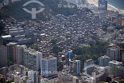  Aerial photo of the Rubem Braga Complex with the Cantagalo Hill  - Rio de Janeiro city - Rio de Janeiro state (RJ) - Brazil