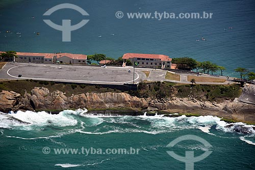  Aerial photo of the old Fort of Copacabana (1914-1987), current Historical Museum Army  - Rio de Janeiro city - Rio de Janeiro state (RJ) - Brazil