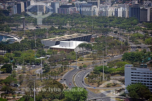  Aerial photo of the Vivo Rio and the Modern Art Museum of Rio de Janeiro  - Rio de Janeiro city - Rio de Janeiro state (RJ) - Brazil