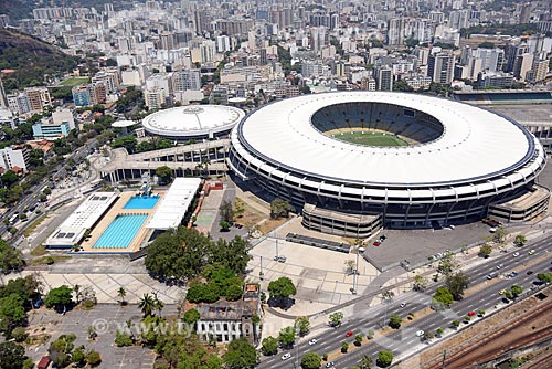  Aerial photo of the Maracana Sports Complex  - Rio de Janeiro city - Rio de Janeiro state (RJ) - Brazil