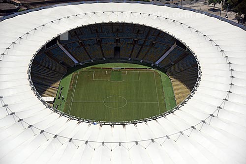  Aerial photo of the Journalist Mario Filho Stadium (1950) - also known as Maracana  - Rio de Janeiro city - Rio de Janeiro state (RJ) - Brazil