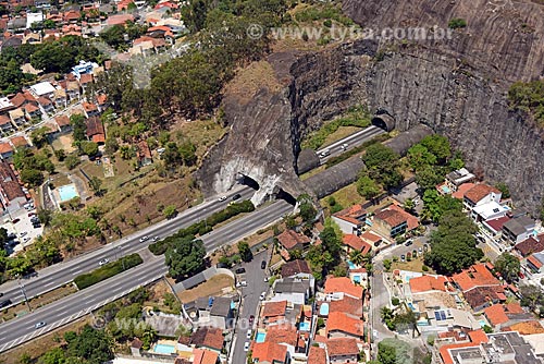  Aerial photo of the Geologist Enzo Totis and Engineer Enaldo Cravo Peixoto tunnels - Linha Amarela  - Rio de Janeiro city - Rio de Janeiro state (RJ) - Brazil