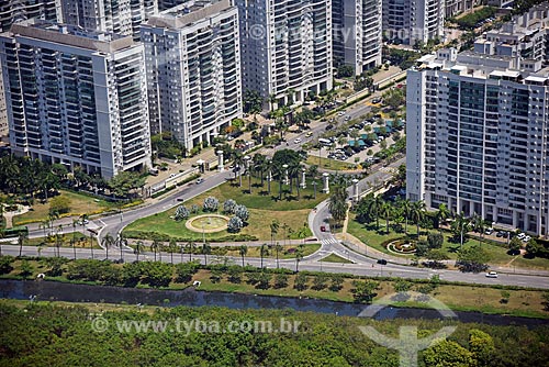  Aerial photo of the Cidade Jardim residential condominium  - Rio de Janeiro city - Rio de Janeiro state (RJ) - Brazil