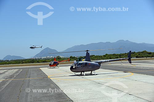  Helicopters - runway of the of the Roberto Marinho Airport - also known as Jacarepagua Airport  - Rio de Janeiro city - Rio de Janeiro state (RJ) - Brazil