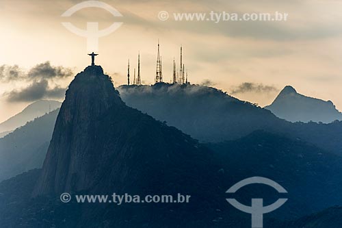  View of the Christ the Redeemer with the Sumare Mountain in the background  - Rio de Janeiro city - Rio de Janeiro state (RJ) - Brazil