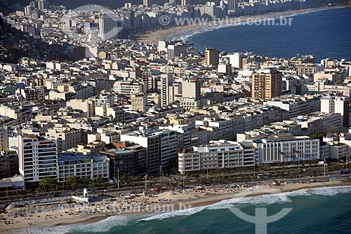  Aerial photo of the Ipanema Beach waterfront  - Rio de Janeiro city - Rio de Janeiro state (RJ) - Brazil