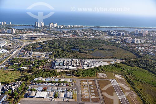  Aerial photo of the Roberto Marinho Airport - also known as Jacarepagua Airport  - Rio de Janeiro city - Rio de Janeiro state (RJ) - Brazil