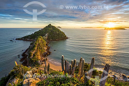  View of the sunset from Tip of Pai Vitorio  - Armacao dos Buzios city - Rio de Janeiro state (RJ) - Brazil