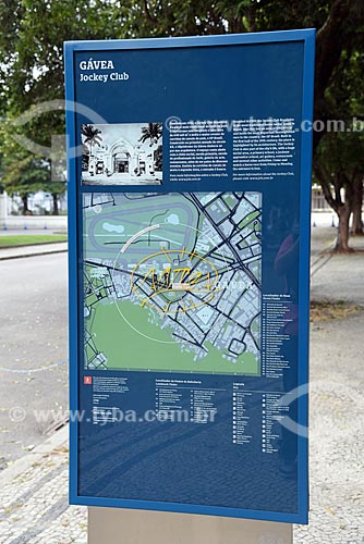  Detail of tourist information panel  - Rio de Janeiro city - Rio de Janeiro state (RJ) - Brazil