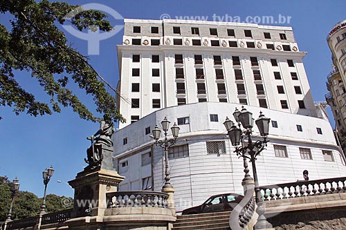  Facade of the Gloria Palace Hotel (1922) with unfinished reform  - Rio de Janeiro city - Rio de Janeiro state (RJ) - Brazil