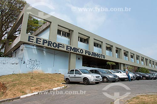  Facade of the Teacher Emiko Fujimoto State School  - Maua city - Sao Paulo state (SP) - Brazil