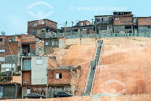  Slope containment with drain to rainwater  - Maua city - Sao Paulo state (SP) - Brazil