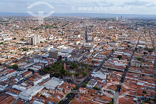  Picture taken with drone of the Juazeiro do Norte city with the Padre Cicero Square  - Juazeiro do Norte city - Ceara state (CE) - Brazil