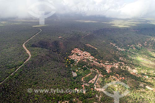  Picture taken with drone of the Araripe-Apodi National Forest  - Barbalha city - Ceara state (CE) - Brazil