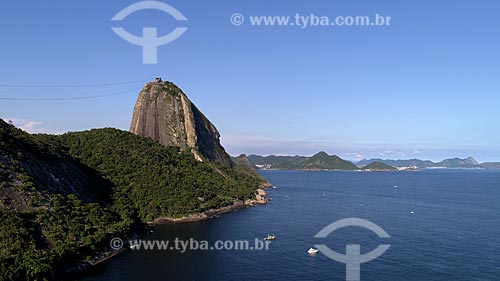  Picture taken with drone of the Sugarloaf  - Rio de Janeiro city - Rio de Janeiro state (RJ) - Brazil
