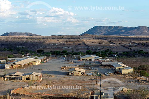  General views of abandoned construction site after the Project of Integration of Sao Francisco River with the watersheds of Northeast setentrional  - Custodia city - Pernambuco state (PE) - Brazil