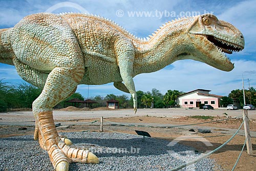  Replica of dinosaur - Natural monument of Dinosaurs Valley  - Sousa city - Paraiba state (PB) - Brazil