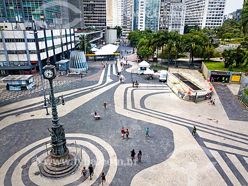  Picture taken with drone of the Largo da Carioca Square
  - Rio de Janeiro city - Rio de Janeiro state (RJ) - Brazil