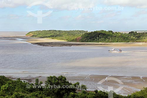  Motorboat near to Jacare Port (Alligator Port)  - Alcantara city - Maranhao state (MA) - Brazil
