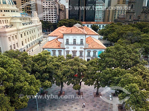  Picture taken with drone of the Paço Imperial (Imperial Palace) - 1743  - Rio de Janeiro city - Rio de Janeiro state (RJ) - Brazil