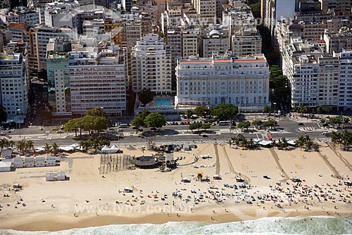  Aerial photo of the Copacabana Palace Hotel (1923)  - Rio de Janeiro city - Rio de Janeiro state (RJ) - Brazil