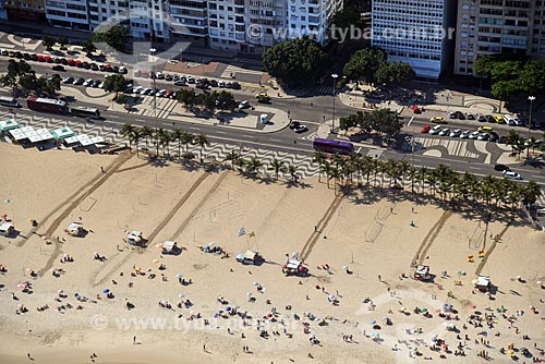  Aerial photo of the Copacabana Beach  - Rio de Janeiro city - Rio de Janeiro state (RJ) - Brazil