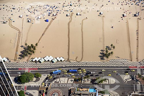  Aerial photo of the Copacabana Beach  - Rio de Janeiro city - Rio de Janeiro state (RJ) - Brazil