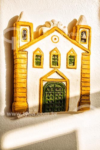  Detail of handicraft in ceramic - Church - Ribeirao da Ilha neighborhood  - Florianopolis city - Santa Catarina state (SC) - Brazil