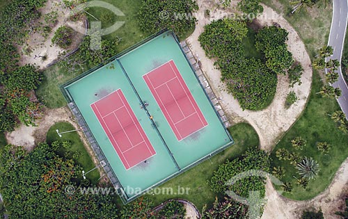  Picture taken with drone of tennis courts - Flamengo Landfill  - Rio de Janeiro city - Rio de Janeiro state (RJ) - Brazil