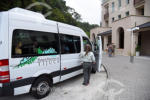  Boarding and disembarkment station of Paineiras-Corcovado - shuttle service to the Christ the Redeemer without stops - Paineiras Center of Visitors - old Paineiras Hotel  - Rio de Janeiro city - Rio de Janeiro state (RJ) - Brazil
