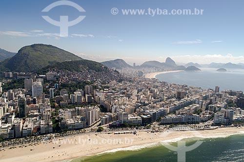  Picture taken with drone of the Ipanema neighborhood with the Copacabana Beach and Sugarloaf in the background  - Rio de Janeiro city - Rio de Janeiro state (RJ) - Brazil