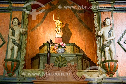 Detail of altar of the Sao Joao Batista Chapel (1761)  - Goias city - Goias state (GO) - Brazil
