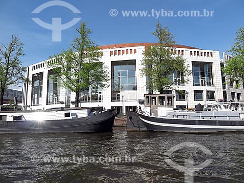  View of the Dutch National Opera & Ballet from Amstel River  - Amsterdam city - North Holland - Netherlands