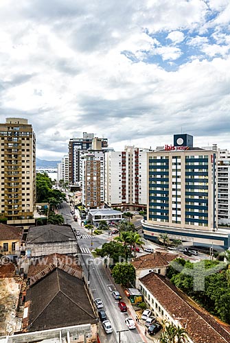  View of Felipe Schmidt Street with the hotel of the chain Ibis Hotel  - Florianopolis city - Santa Catarina state (SC) - Brazil