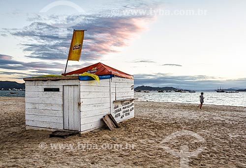  Kiosk - Ponta das Canas Beach waterfront  - Florianopolis city - Santa Catarina state (SC) - Brazil