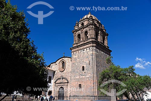  Facade of the Iglesia y Convento de Santo Domingo (Saint Dominic Convent and Church) - 1534 - built on the ruins of the Qorikancha Temple dedicated to the Sun God  - Cusco city - Cusco Department - Peru