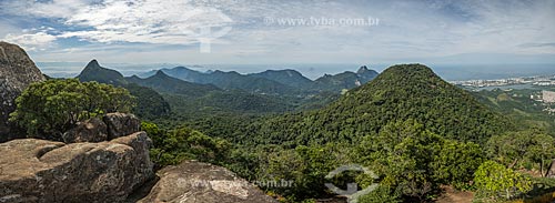  View of the Tijuca Peak during the Bico do Papagaio Mountain trail - Tijuca National Park  - Rio de Janeiro city - Rio de Janeiro state (RJ) - Brazil