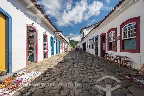 Facade of historic houses - Paraty historic center  - Paraty city - Rio de Janeiro state (RJ) - Brazil