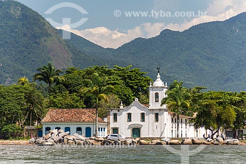  General view of the Paraty Bay with the Our Lady of Sorrows Church (1820) in the background  - Paraty city - Rio de Janeiro state (RJ) - Brazil