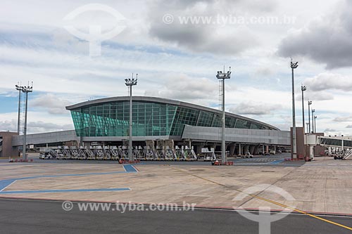  Facade of the Juscelino Kubitschek International Airport (1957)  - Brasilia city - Distrito Federal (Federal District) (DF) - Brazil